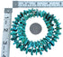 Southwestern Genuine Sterling Silver And Turquoise Bead Necklace DX117674